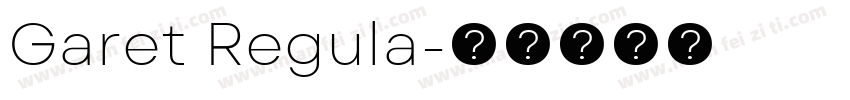 Garet Regula字体转换
